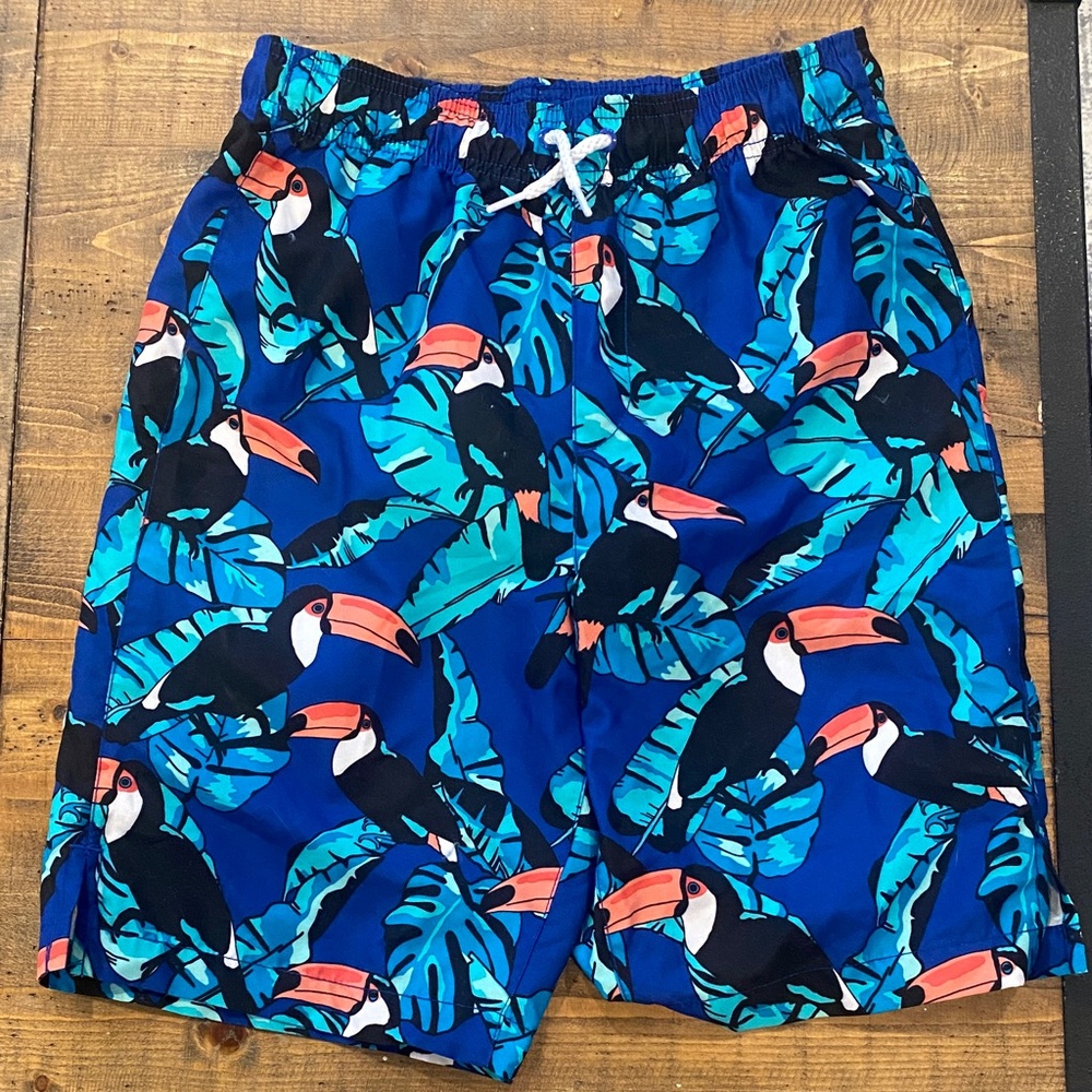 Sporto Blue Tropical Print Swim Shorts